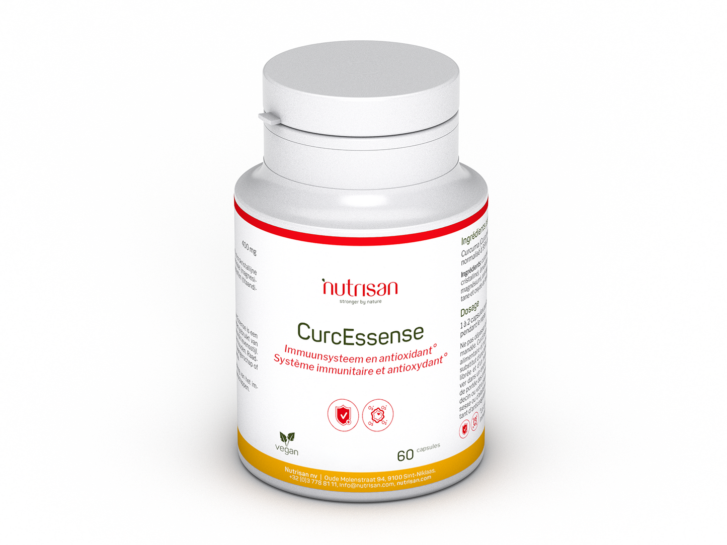 Nutrisan CurcEssense - 60 capsules -  Supplement voor het immuunsysteem en antioxidanten