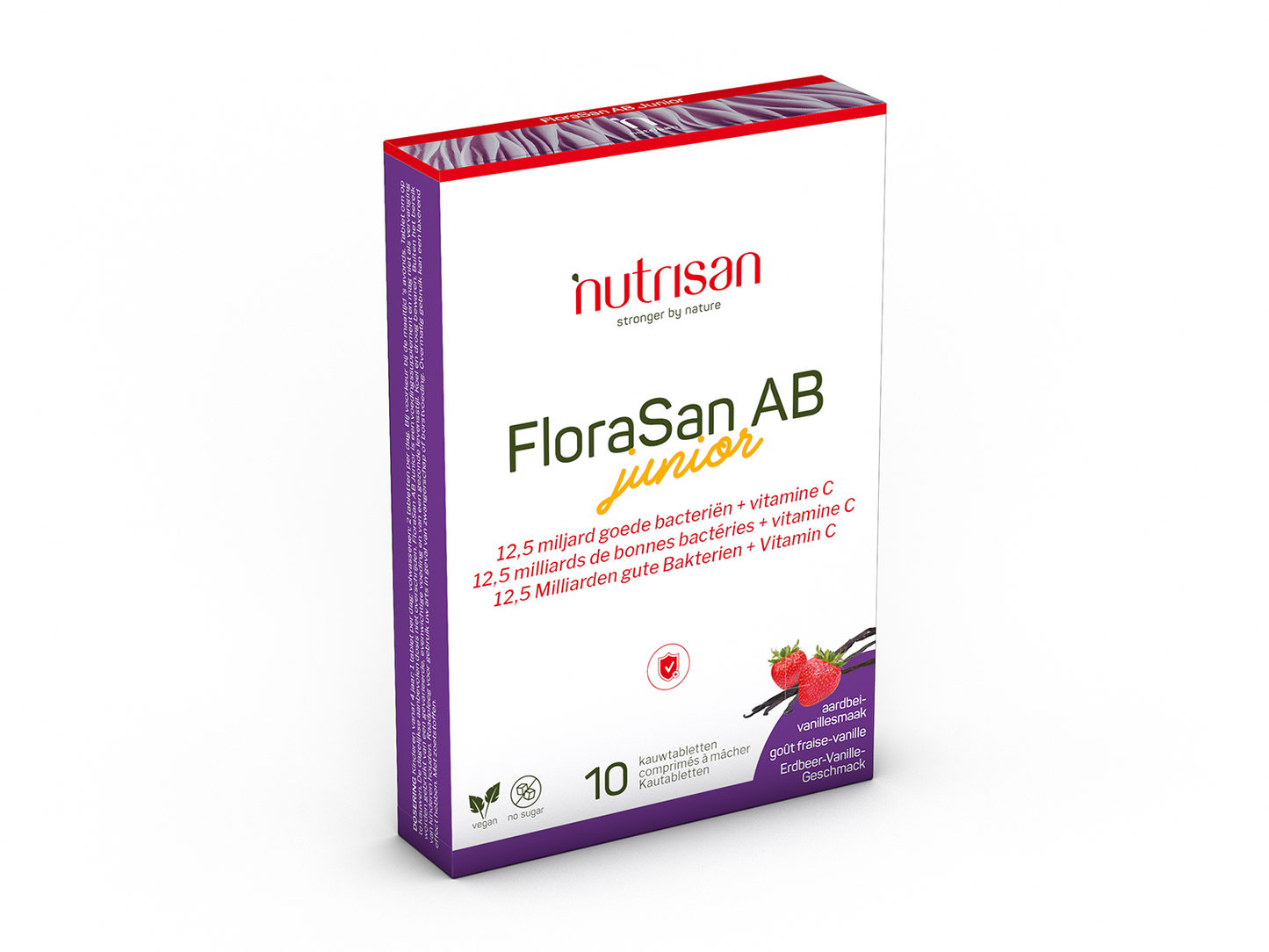 Nutrisan FloraSan AB Junior - 10 kauwtabletten - Prebioticum - Synbiotica
