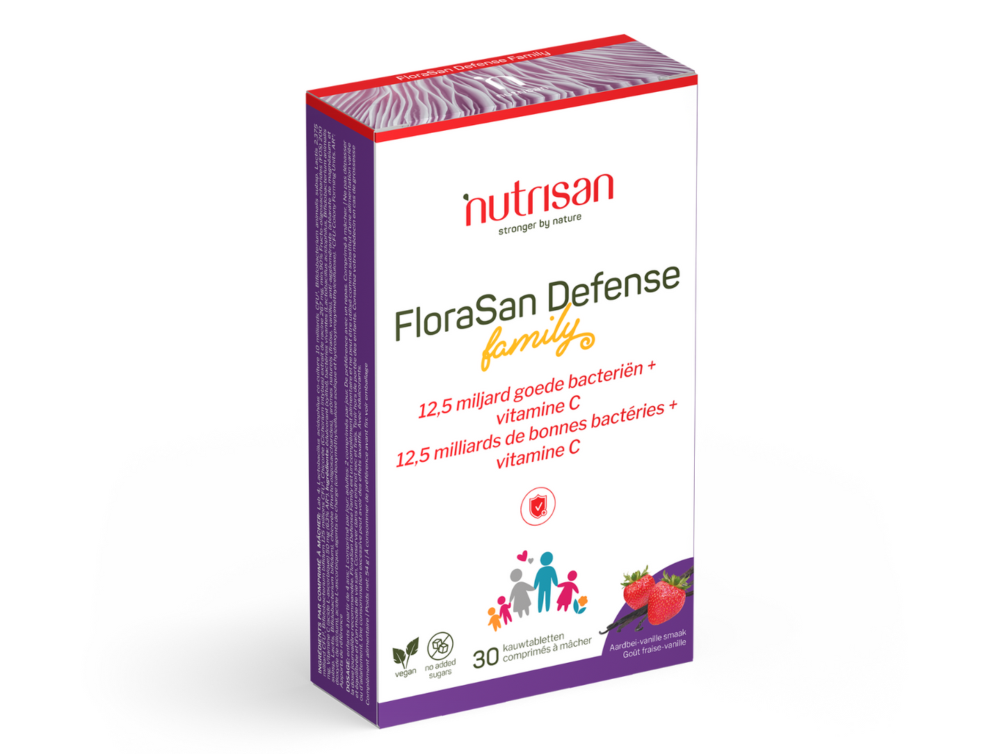 Nutrisan FloraSan Defense Family - 30 kauwtabletten - Prebioticum - Synbiotica