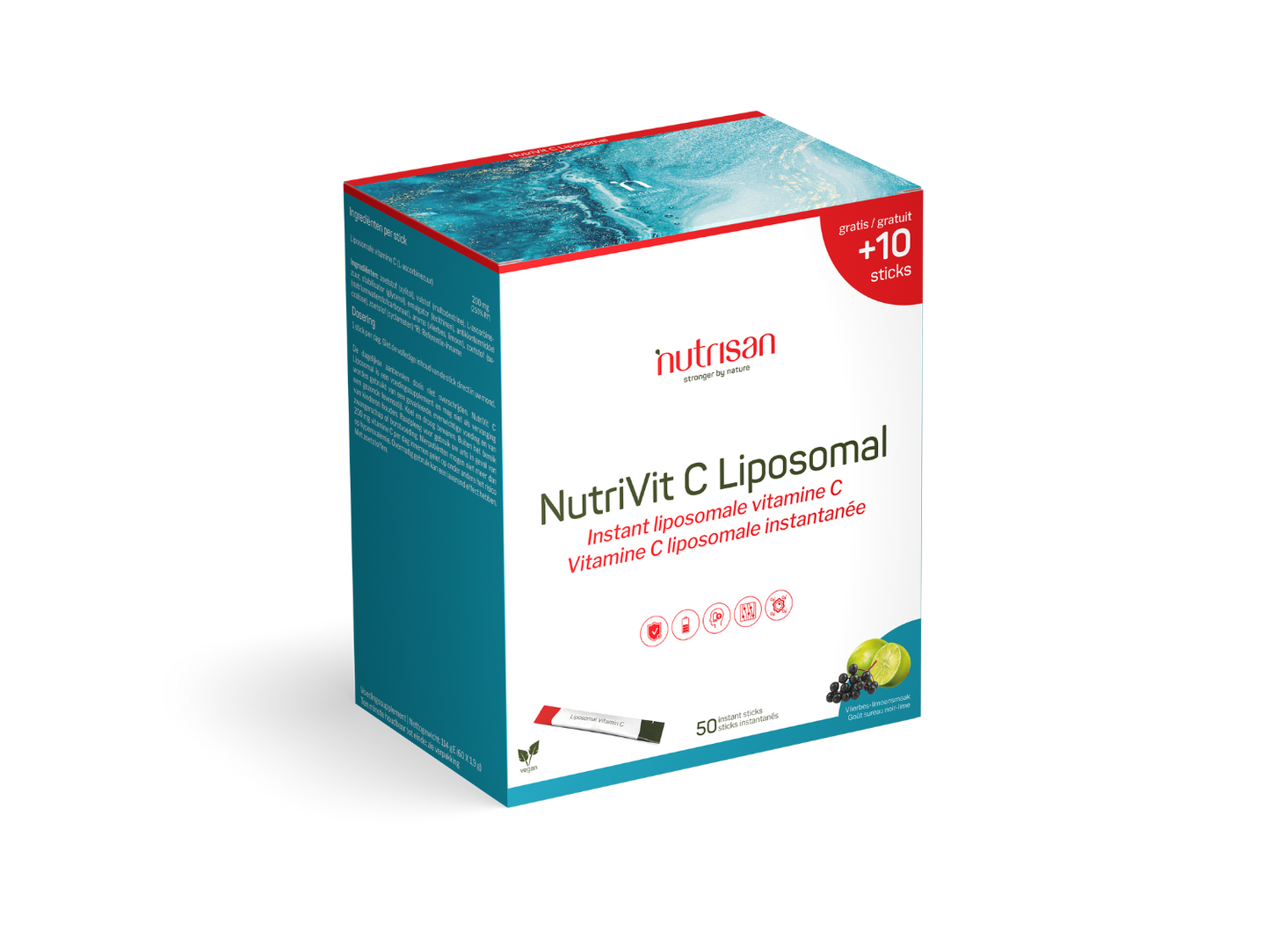 Nutrisan NutriVit C Liposomal - Vitamine C - Supplement bij stress en vermoeidheid
