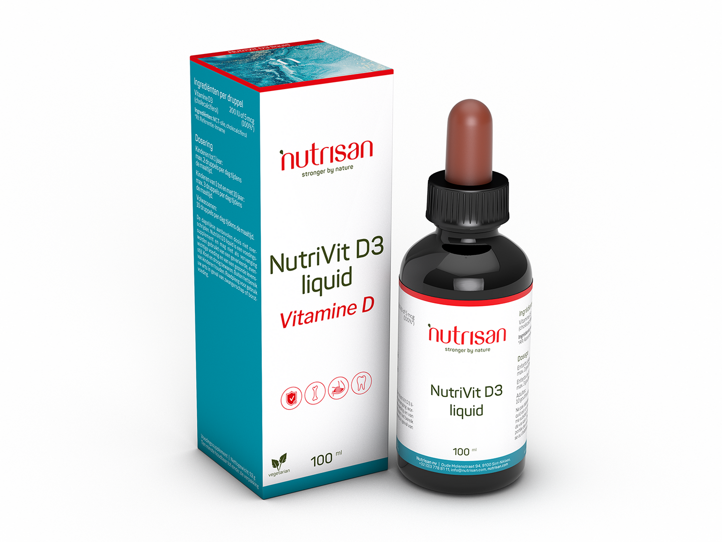 Nutrisan NutriVit D3 liquid - Vitamine D - Supplement voor botten en spieren