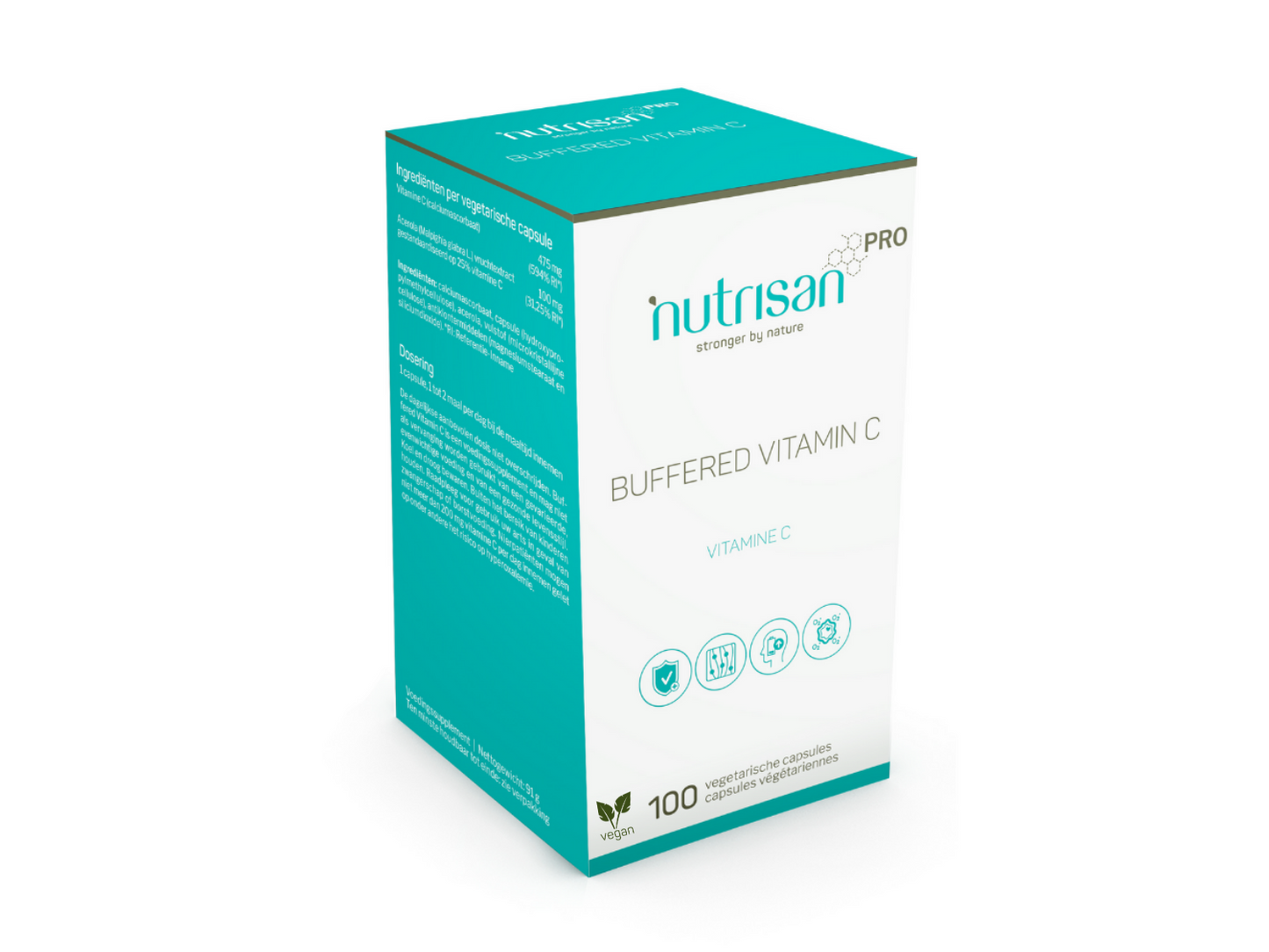 NutrisanPro Buffered Vitamin C - Vitamine C - 100 capsules