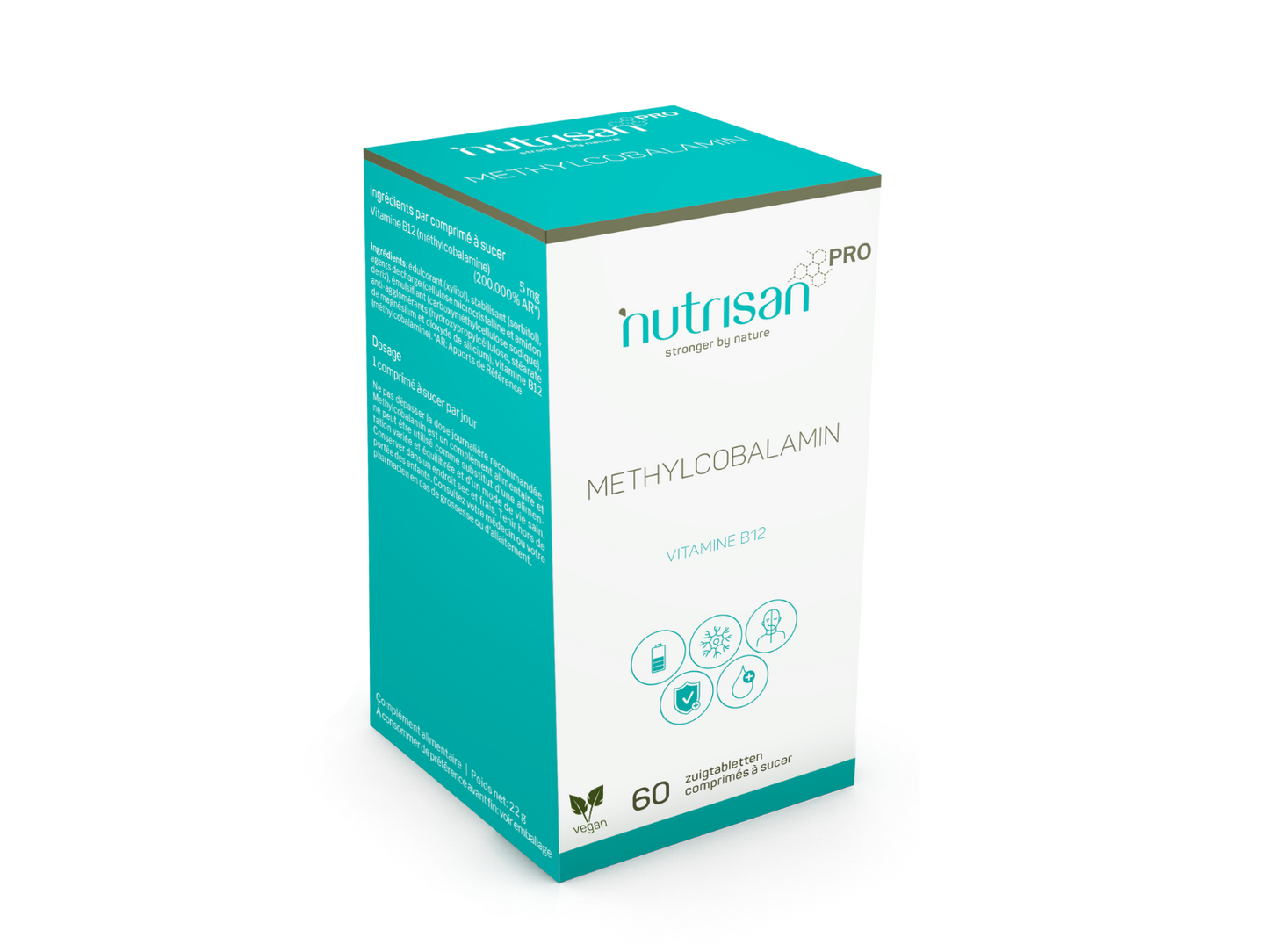 NutrisanPro Methylcobalamin - Vitamine B - 60 zuigtabletten