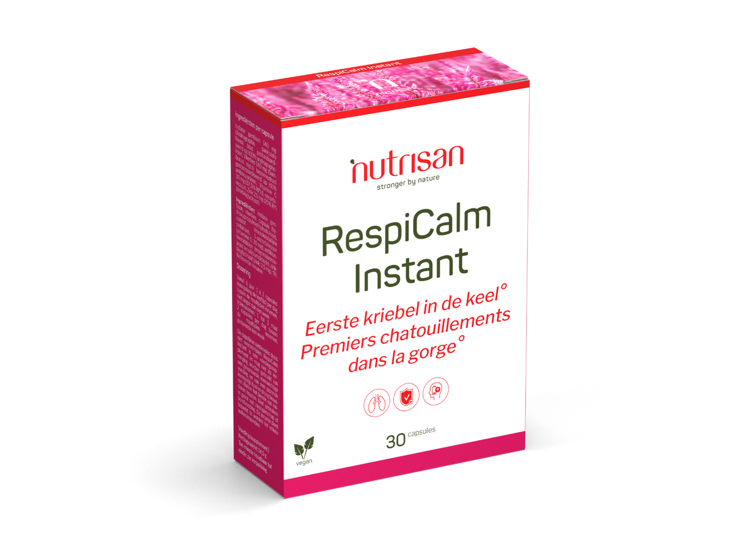 Nutrisan RespiCalm Instant - 30 cupsules - Supplement voor kriebel in keel