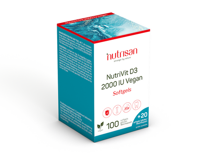 NutriVit D3 2000 IU Vegan Nutrisan 100 softgels