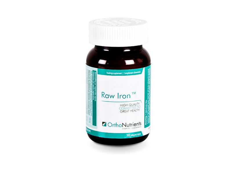 OrthoNutrients Raw Iron - Ijzer supplement - 30 capsules